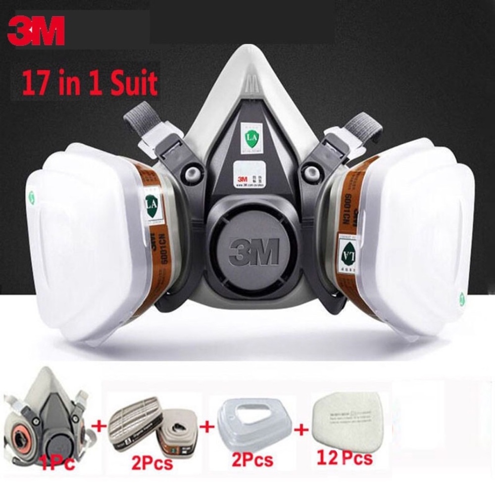 17in1 Half Face Mask Facepiece For 6200